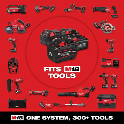 M18 FUEL 18-Volt Lithium Ion Brushless Cordless 1/4 In. Hex Impact Driver with (2) M18 5.0Ah Batteries